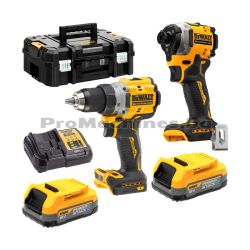 Винтоверт + импакт 18V 2х1.7Ah - DeWalt DCK2051E2T