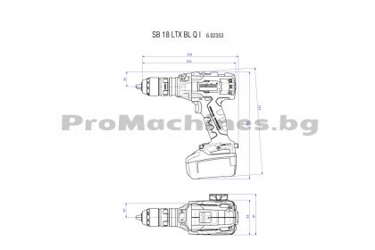 Винтоверт 18V 120Nm ударен 2x5.2Ah - Metabo SB 18 LTX BL QUICK 