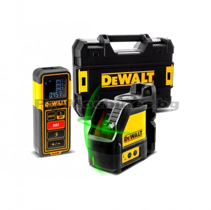 Лазерен нивелир зелен DW088CG и лазерна ролетка в TSTAK куфар - Dewalt DW0889CG 