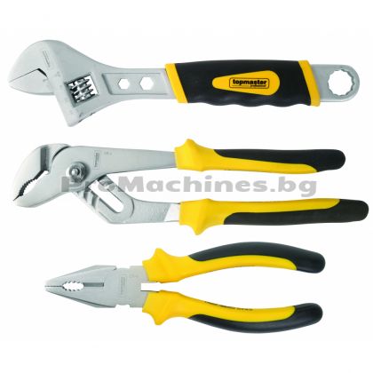 Клещи и френски ключ 3бр CR-V - Top Master Pro 
