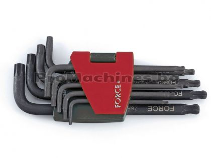 Шестограми TORX заоблени Т10-Т50 9бр - Force 5098LB 