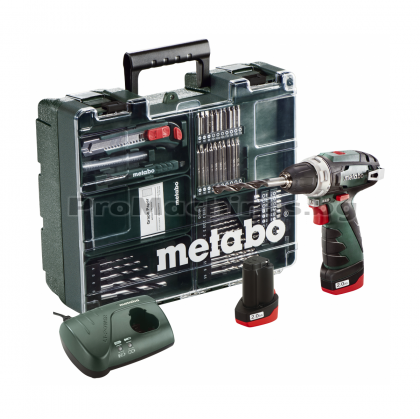 Винтоверт 10.8V + битове и свредла - METABO PowerMaxx BS SET 