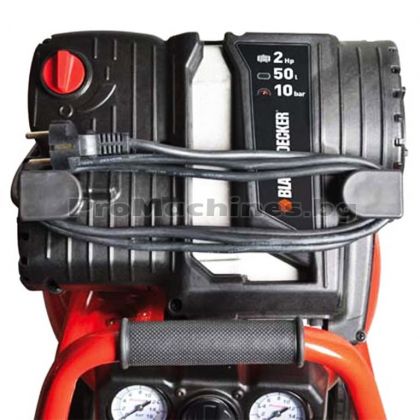 Компресор безмаслен 50л 10bar 2кс - Black&Decker BD227 50V NK 