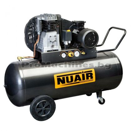 Компресор с ремък 200л 10bar 3кс - NUAIR B2800B 3M 200 TECH 