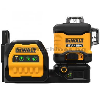 Лазарен нивелир зелен 360 градуса 12V/18V без батерия – Dewalt DCE089NG18 