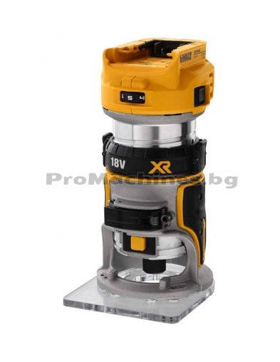 Оберфреза акумулаторна 8мм 18V без батерии - Dewalt DCW600N 