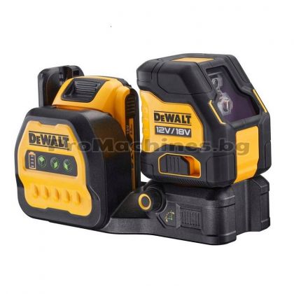 Лазерен нивелир 12-18V зелен 1x2Ah - Dewalt DCE088D1G18 