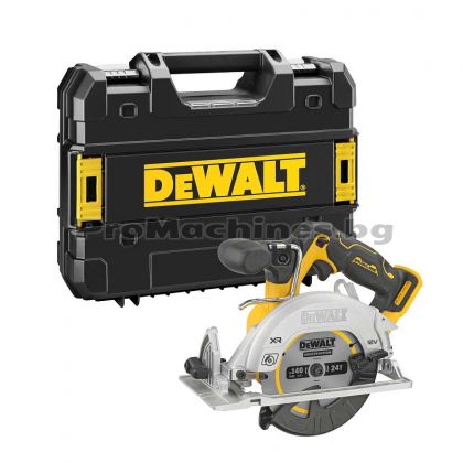 Циркуляр 12V 140мм безчетков без батерии в куфар - Dewalt DCS512NT 