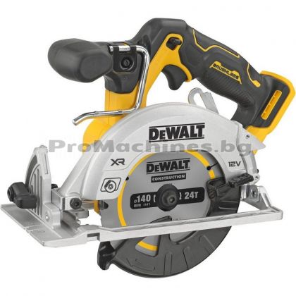 Циркуляр 12V 140мм безчетков без батерии в куфар - Dewalt DCS512NT 