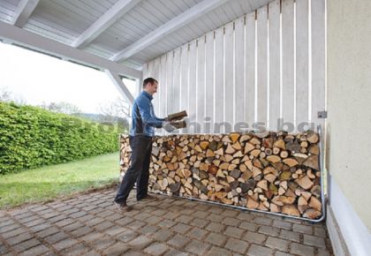 Стойка за съхранение на дърва 140х320см - Wolfcraft 