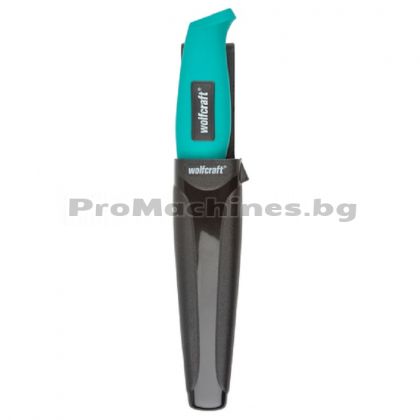 Нож назъбен с калъф 95мм - Wolfcraft 