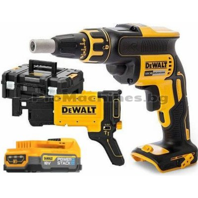 Винтоверт за гипсокартон 18V 30Nm с 1х1.7Ah без зарядно – DeWalt DCF620E1K 