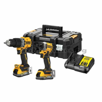 Винтоверт DCD805 + гайковерт DCF850 2x1.7Ah батерии - DeWalt DCK2050E2T 