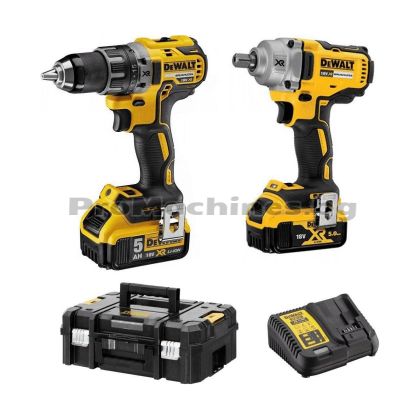 Винтоверт DCD791 + гайковерт DCF894 18V 2x5Ah - DeWalt  DCK2077P2T 