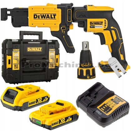 Винтоверт за гипсокартон 18V 2x2Ah + DCF6201 - DEWALT DCF620D2K 