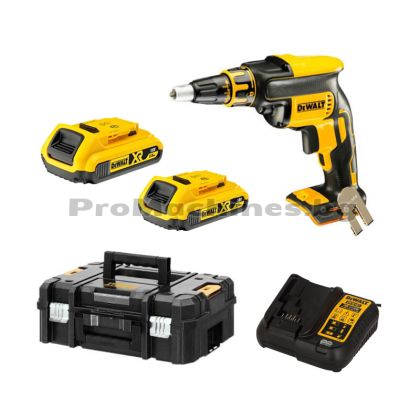 Винтоверт за сухо строителство - DEWALT DCF620D2, безчетков, 18V, 2 бр. 2.0Ah XR Li-Ion батерии, куфар