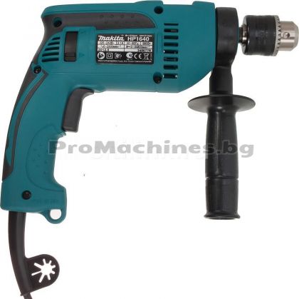 Бормашина ударна - Makita HP1640, 680W, 0-2800 об., 0-44800 уд., 2 кг, куфар