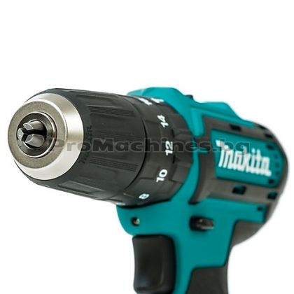 Винтоверт ударен акумулаторен - Makita HP331DSYE, Li-Ion 10.8 V, 1.5 Ah, I/0-450, II/0-1700 об., 30 Nm