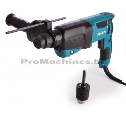 Перфоратор SDS plus - Makita HR2630X7,  800W, 0-1200 оборота, 0-4600 удара, 2.4 J, 2.8 кг