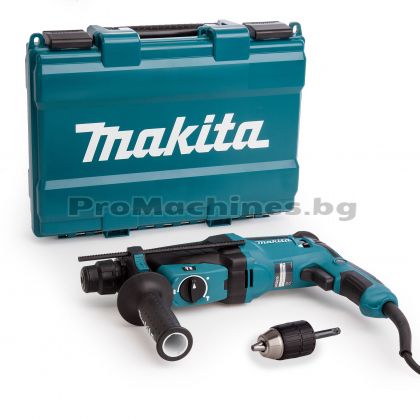 Перфоратор SDS plus - Makita HR2630X7,  800W, 0-1200 оборота, 0-4600 удара, 2.4 J, 2.8 кг