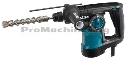 Перфоратор SDS plus -Makita HR2810, plus 800W, 0-1100 оборота, 0-4050 удара, 2.9 J, 3.4 кг