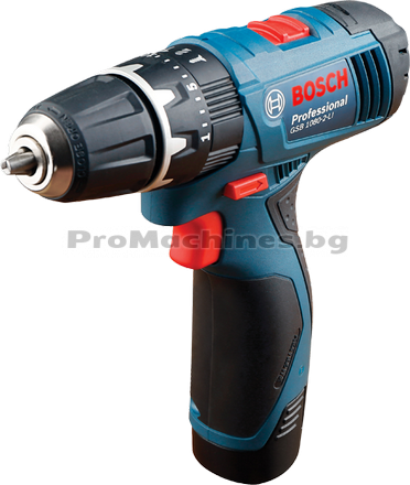 Акумулаторен винтоверт - Bosch GSB 1080-2-LI, 12V, 2 бр. 1.5 Ah батерии, куфар, 0.601.9F3.006 