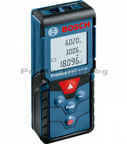 Лазерна ролетка - Bosch GLM 40, 40м, 2 батерии, 0.601.072.900