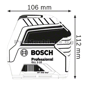 Самонивелиращ се линеен лазерен нивелир - Bosch GLL 2-10, 2 равнини, 10 м., 0.601.063.L00