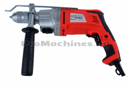 Бормашина 1050W, 13мм, 2-ск., самоз. Патр., метален корпус – Raider, RDP-ID31 
