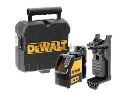 Линеен лазерен нивелир самохоризонтиращ се с 2 лъча DeWALT DW088CG -зелен лъч