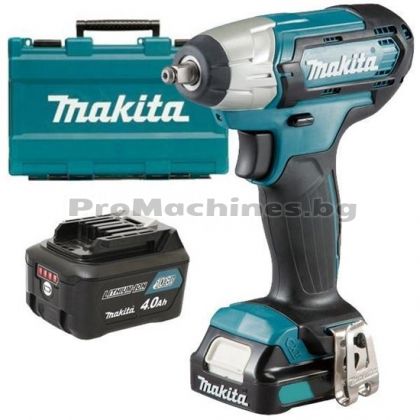 Акумулаторен ударен гайковерт - Makita TW140DSME, 10.8V, 140Nm, 2 x 4Ah батерия