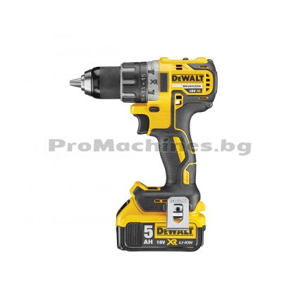 Винтоверт безчетков 18V, 2 бр. 5.0Ah XR Li-Ion батерии, куфар - DEWALT, DCD791P2