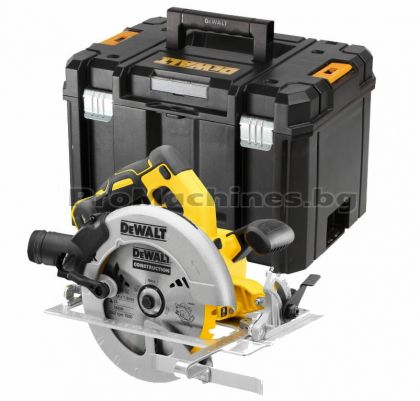 Акумулаторен безчетков циркуляр 18V ф184 мм. - Dewalt DCS570NT / само машина в куфар/ 