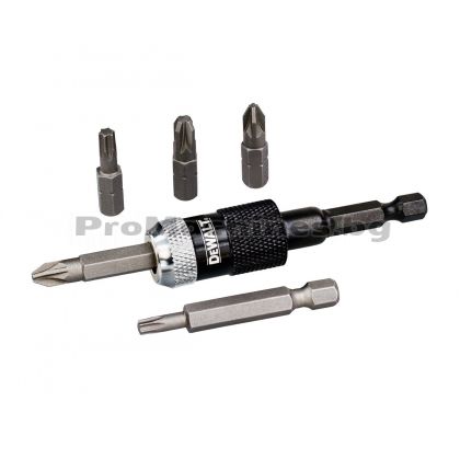 Комплект битове от 6 части с магнитен държач - Dewalt,DT71514