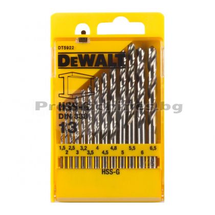 Високопроизводителни свредла за метал - Dewalt,DT5922