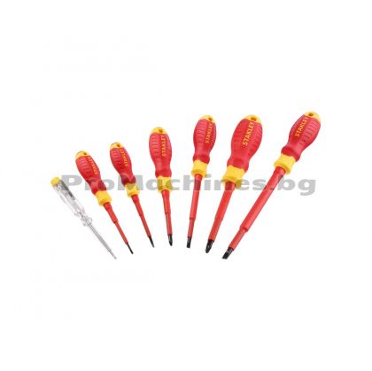 Комплект 7 части изолирани отвертки - Stanley STHT60031
