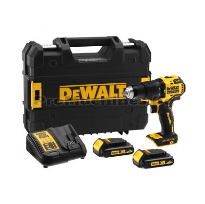 Акумулаторен винтоверт ударен 65Nm безчетков 18V  1.5Ah - Dewalt DCD709S2T