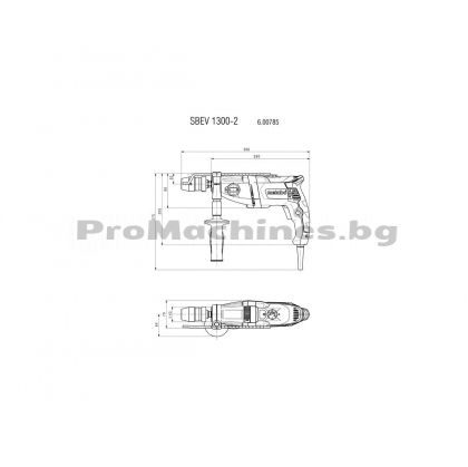 Бормашина ударна 1300W - METABO SBEV 1300-2  ZKBF