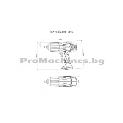 Редактирай  Гайковерт ударен акумулаторен 600 Nm - METABO SSW 18 LTX 600 