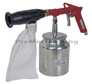 Пистолет пясъкоструен ф2.5мм 500мл аксесоари - Raider RD-SBG01 