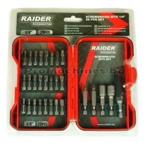 Накрайници комплект 29бр - Raider 