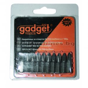 Накрайници PH2 25мм 10бр - Gadget 