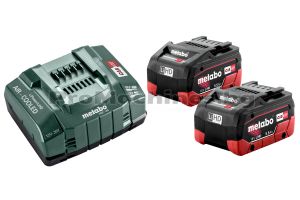 Kомплект 2x5.5Ah LiHD акумулаторни батерии 18V и зарядно ASC 145 - Metabo 