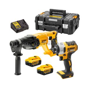 Перфоратор и винтоверт Impact 18V 2x4Ah - Dewalt DCK2023M2T 