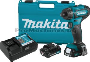 Винтоверт акумулаторен 12V 30Nm 2x2Ah - Makita DF033DWAE 