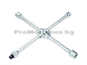 Ключ за гуми кръстачка усилена и адаптер за вложки 40см - Force 681B400 
