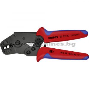 Клещи кримпващи за BNC и TNC конектори - Knipex 97 52 20 