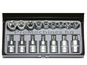 Вложки 1/2 Е10-Е24 и TORX Т40-Т70 16бр - Force 4171 