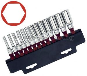 Вложки 1/4 удължени 4-14мм 13бр - Force 2138-5 