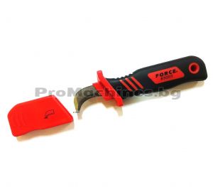 Нож изолиран закривен 1000V - Force 83002 